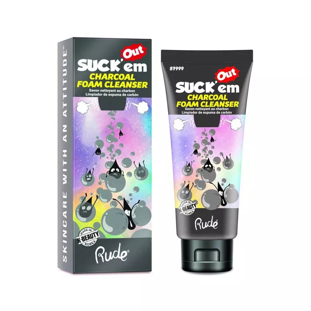 Rude Foam'em Out Charcoal Foam Cleanser - Negative Apparel