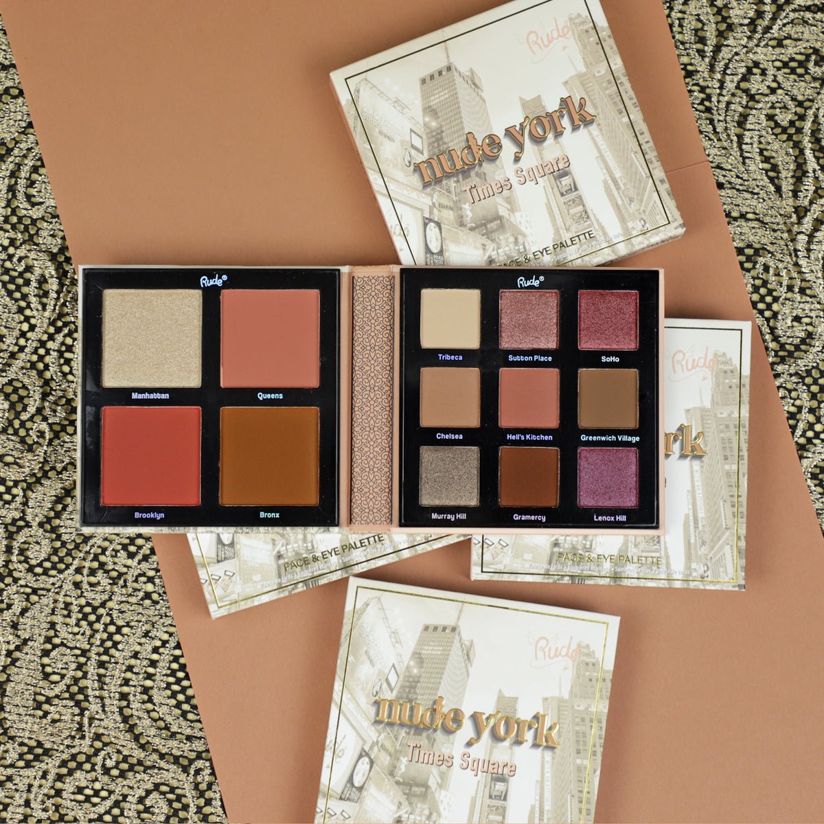 Rude Nude York Face & Eye Palette - Negative Apparel