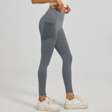Sculpting Bloom | High - Waist Peach Lift Yoga Leggings - Negative Apparel