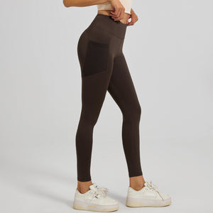 Sculpting Bloom | High - Waist Peach Lift Yoga Leggings - Negative Apparel