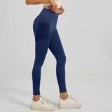 Sculpting Bloom | High - Waist Peach Lift Yoga Leggings - Negative Apparel
