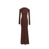 Sculpting Silhouette | Long Sleeve Body - Contouring Maxi Dress - Negative Apparel