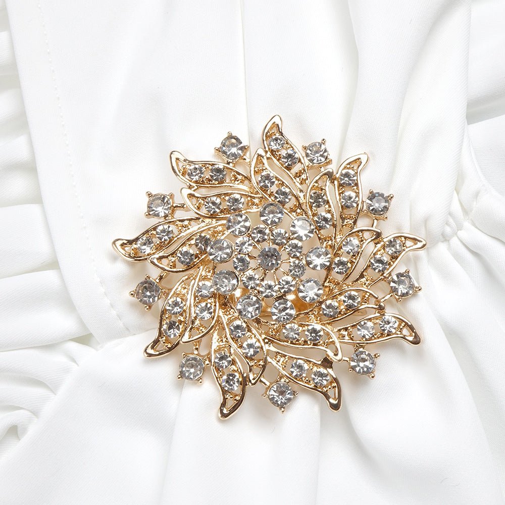 Serene Siren | V - Neck Long Sleeve Pleated Cross Maxi Dress - Negative Apparel