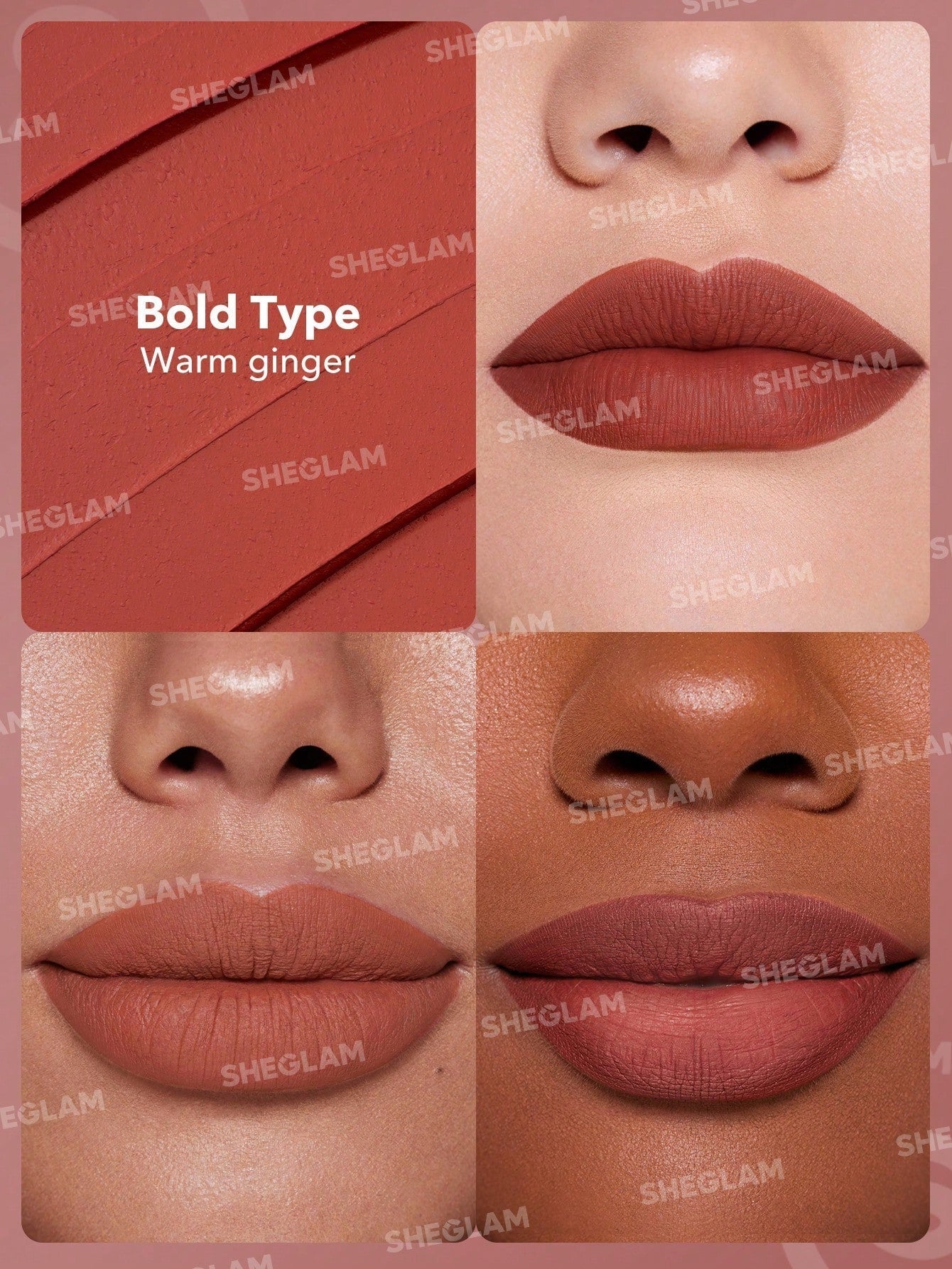 SHEGLAM Dynamatte Boom Long Lasting Matte Lipstick Orange Shades - Negative Apparel