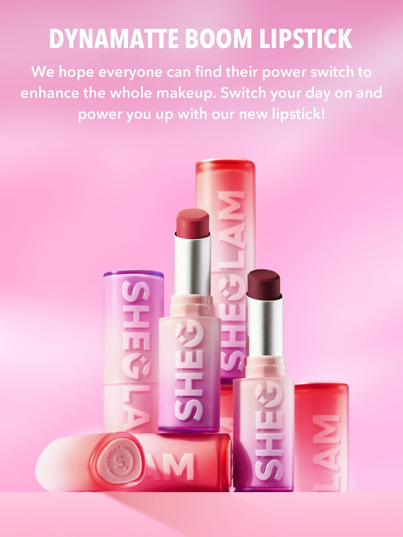 SHEGLAM Dynamatte Boom Long Lasting Matte Lipstick - Pink Shade - Negative Apparel
