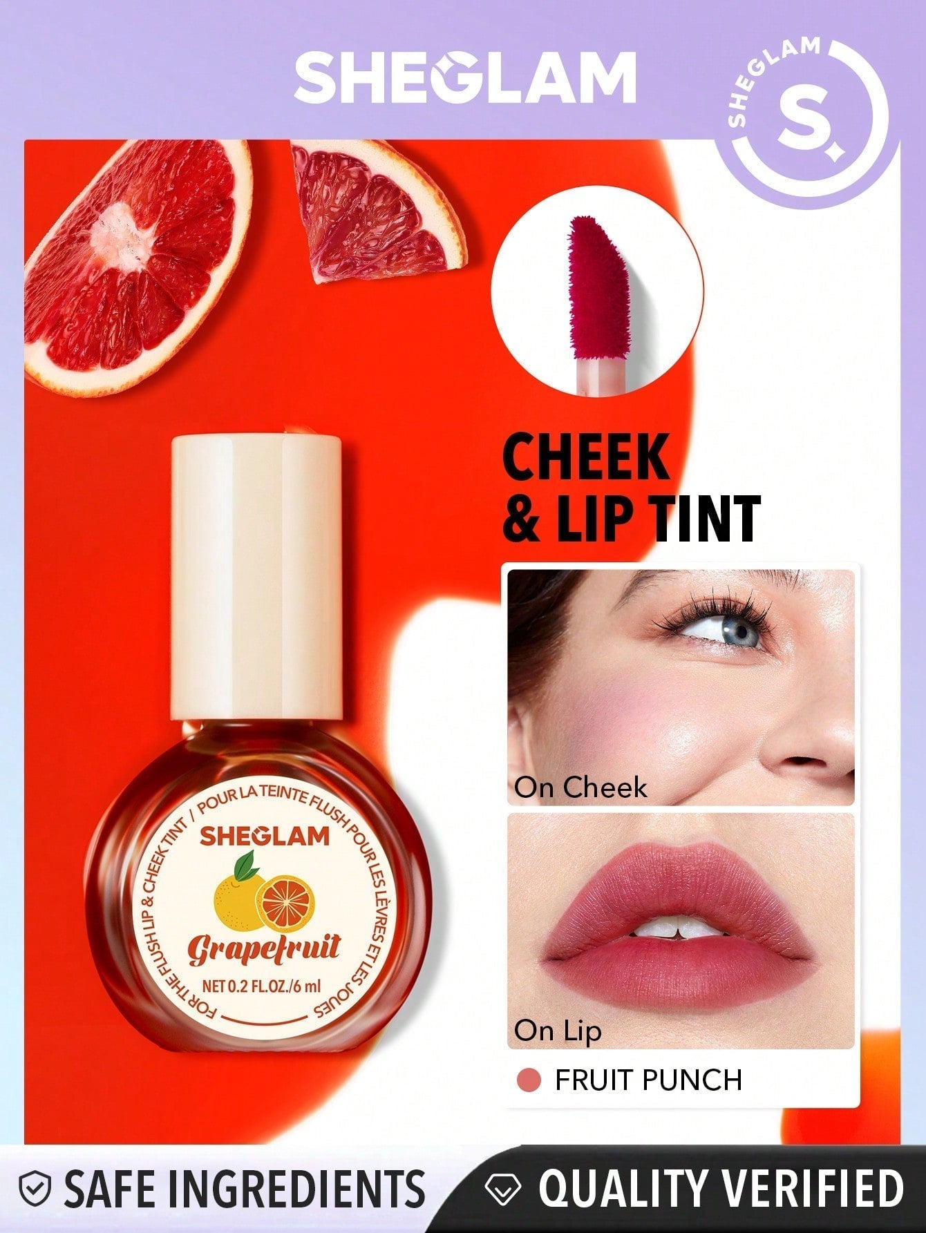SHEGLAM For The Flush Lip & Cheek Tint - Negative Apparel