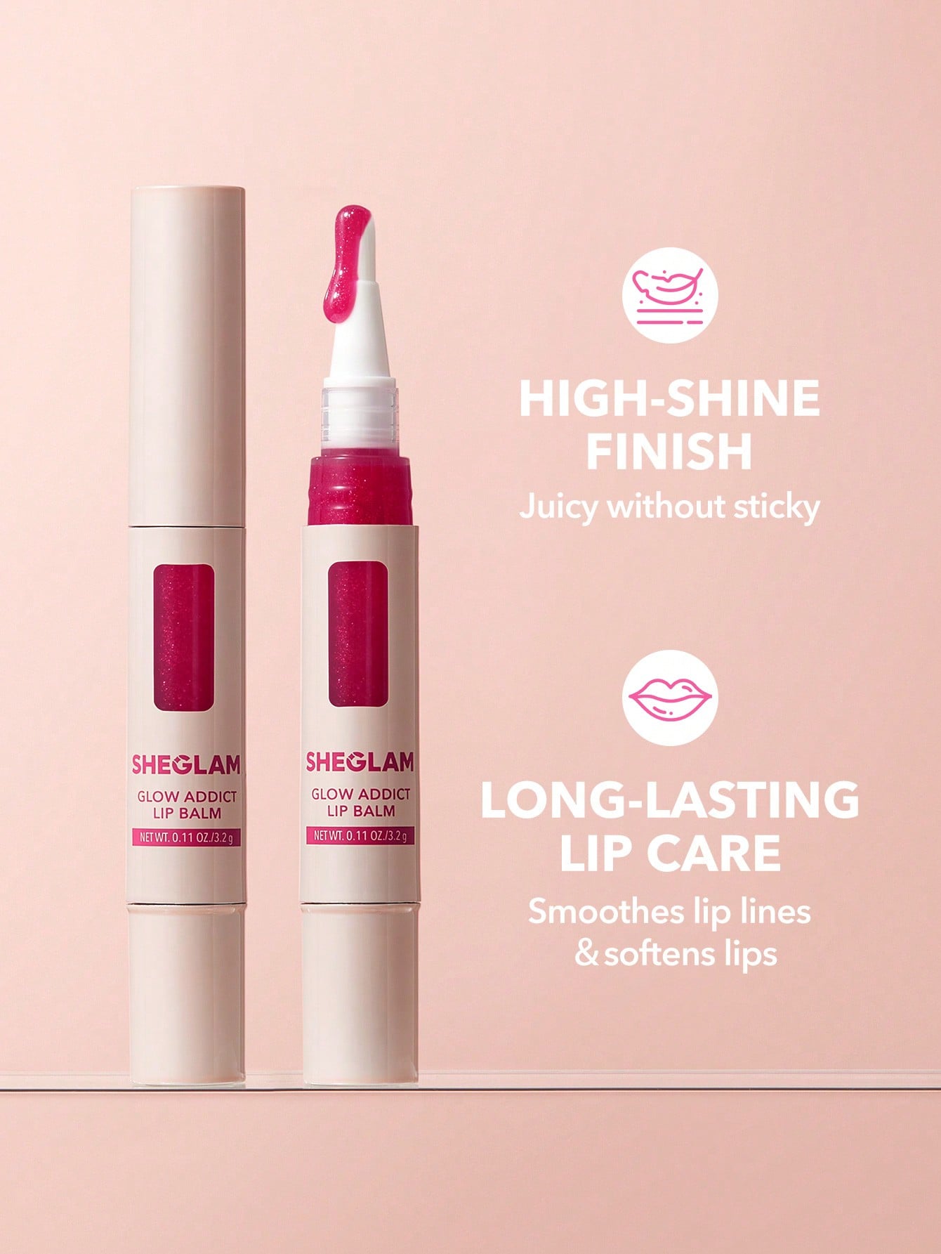 SHEGLAM Glow Addict Lip Balm - Negative Apparel