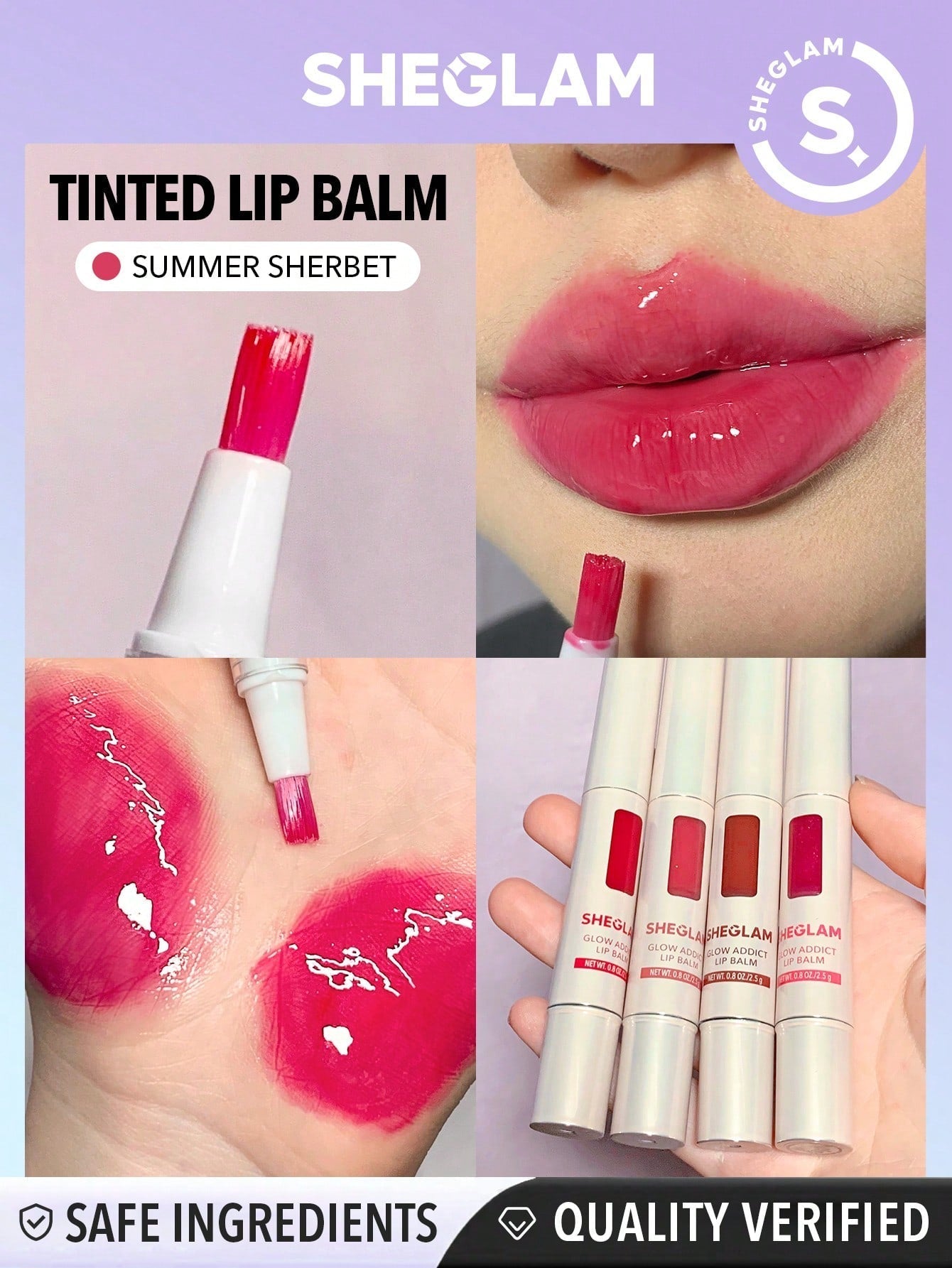 SHEGLAM Glow Addict Lip Balm - Negative Apparel