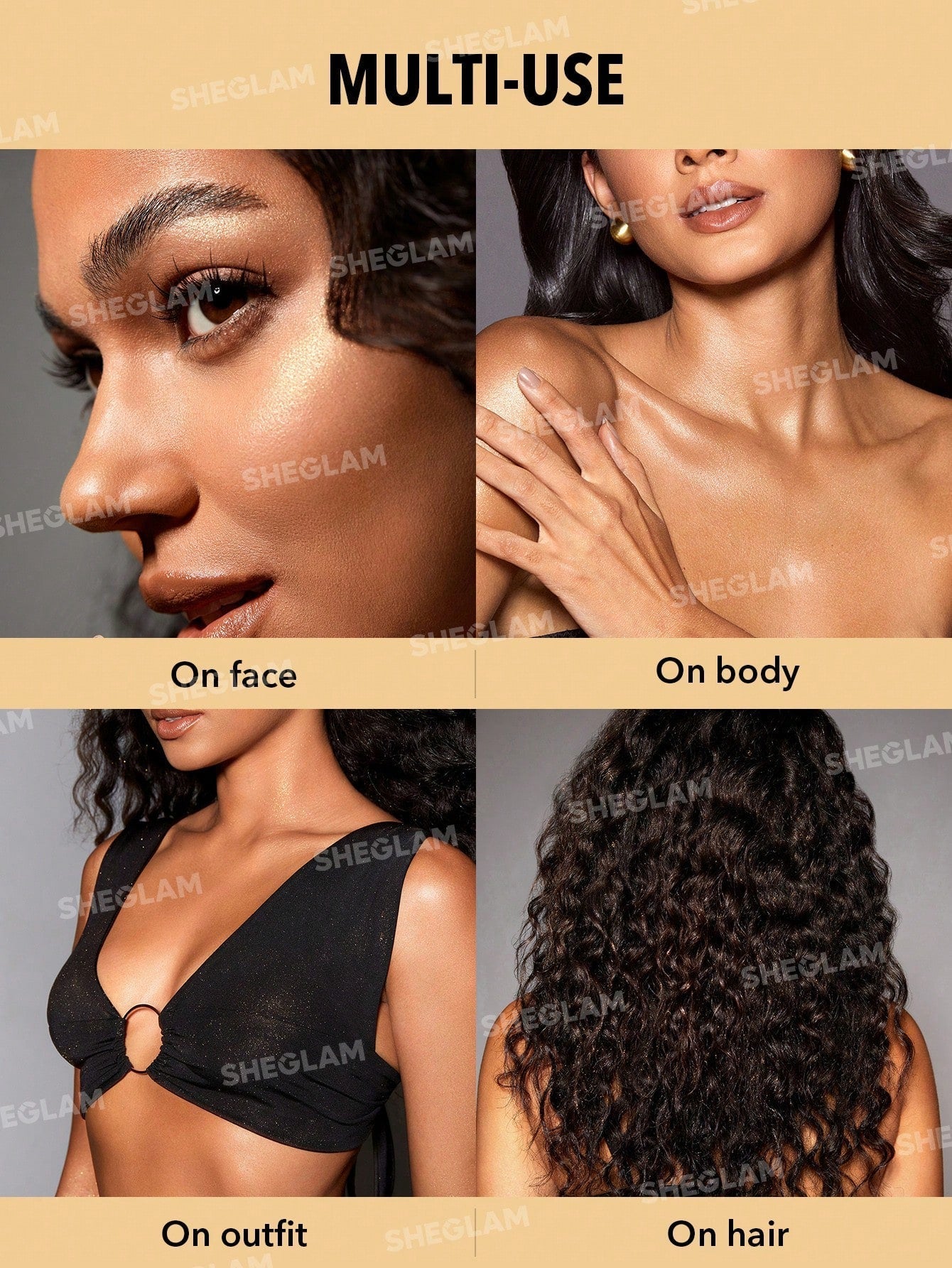 SHEGLAM Go Go Glow Highlighting Body Mist - Negative Apparel