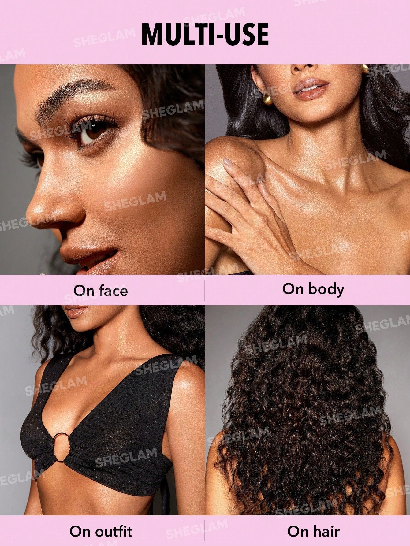 SHEGLAM Go Go Glow Highlighting Body Mist - Negative Apparel