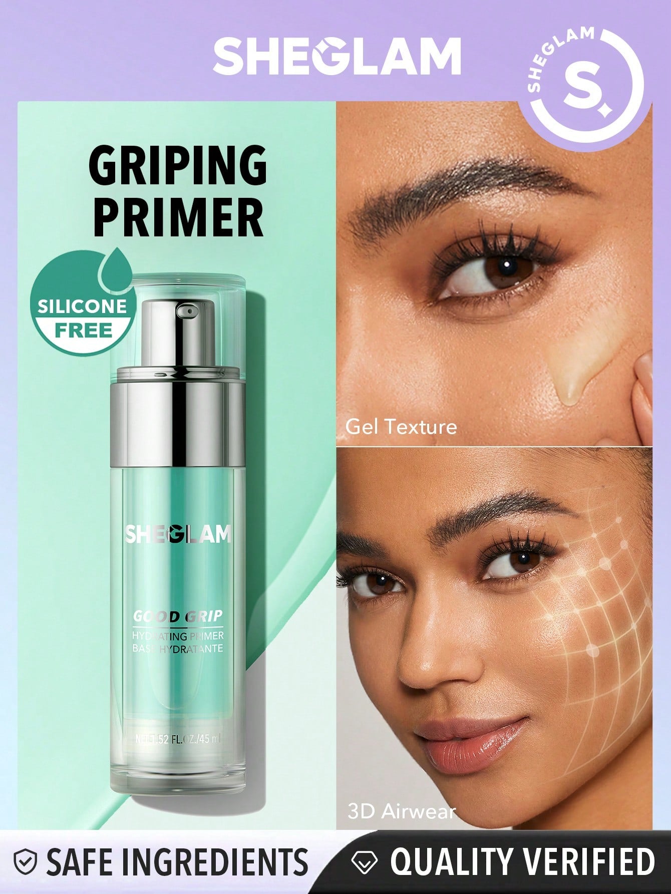 SHEGLAM Good Grip Hydrating Primer - Negative Apparel