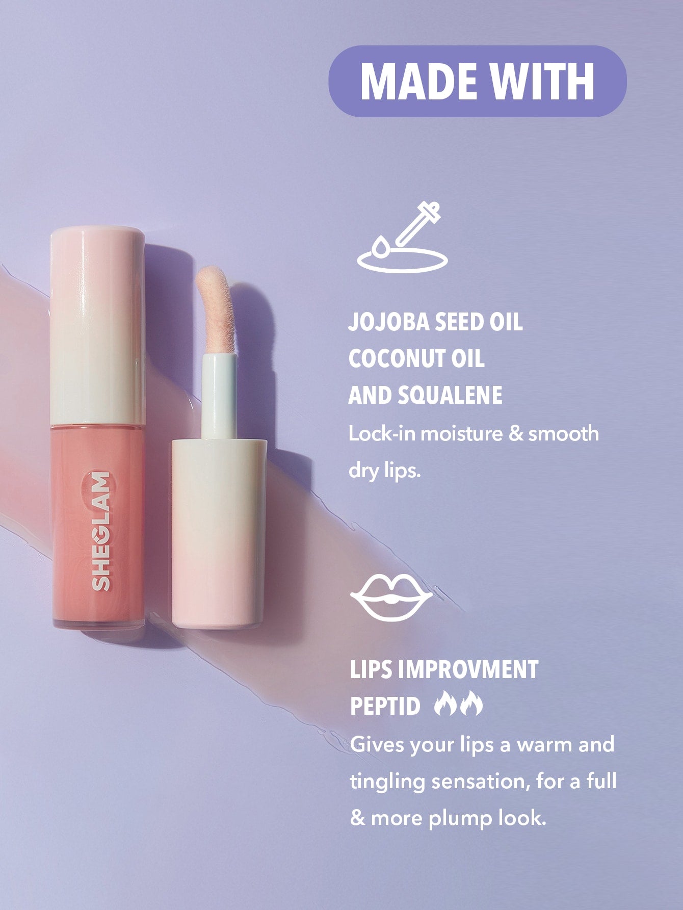 SHEGLAM Hot Goss Plumping Lip Gloss - Negative Apparel
