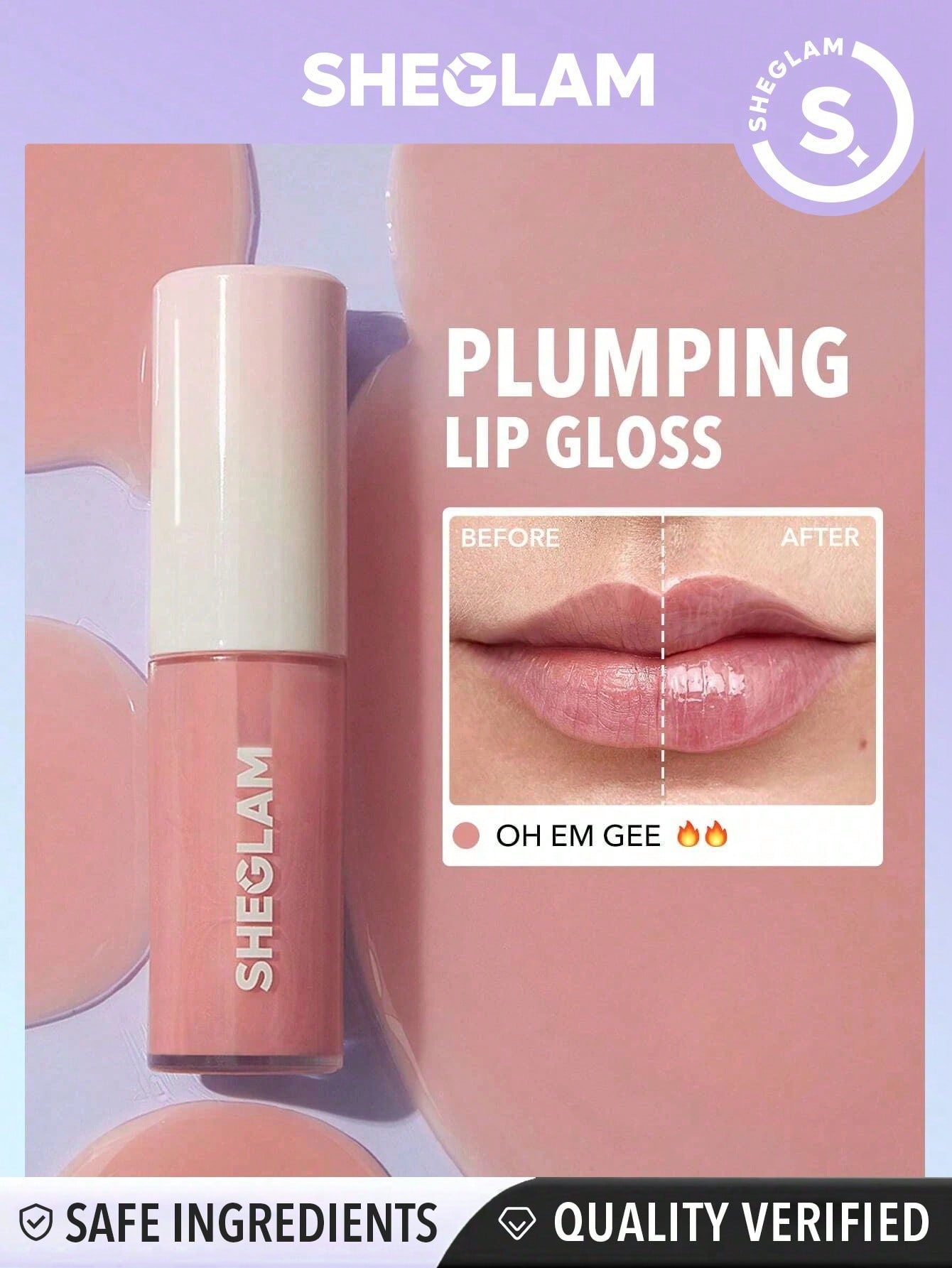 SHEGLAM Hot Goss Plumping Lip Gloss OT - Negative Apparel