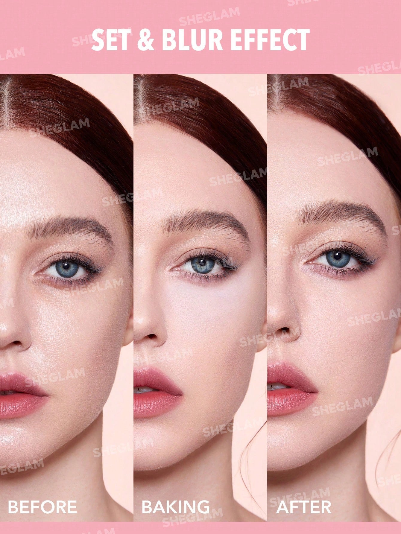 SHEGLAM Insta-Ready Face & Under Eye Setting Powder Duo-Bubblegum 2 In 1 - Negative Apparel