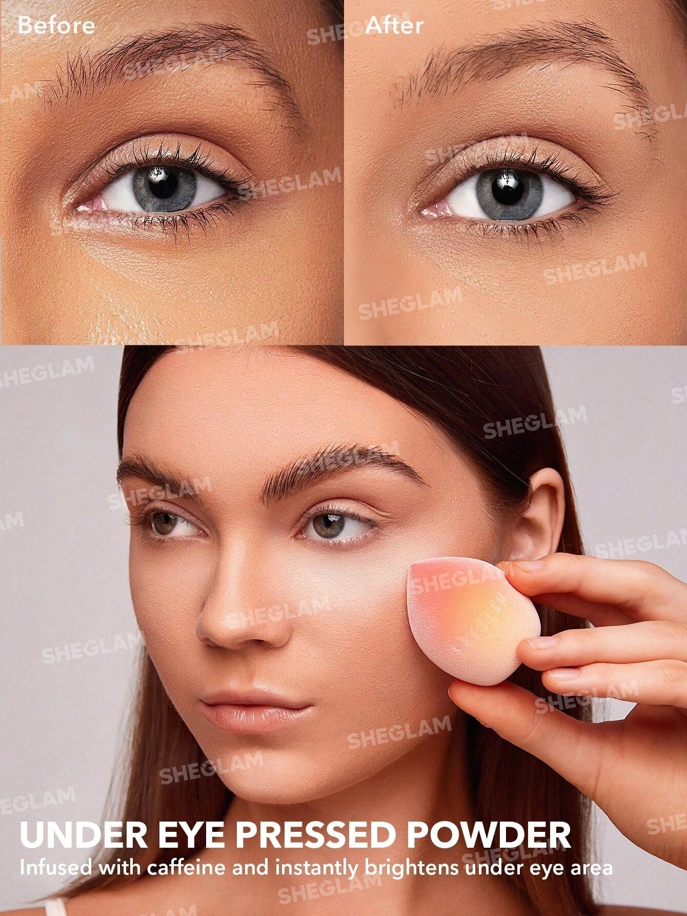 SHEGLAM Insta-Ready Face & Under Eye Setting Powder Duo - Transculent - Negative Apparel