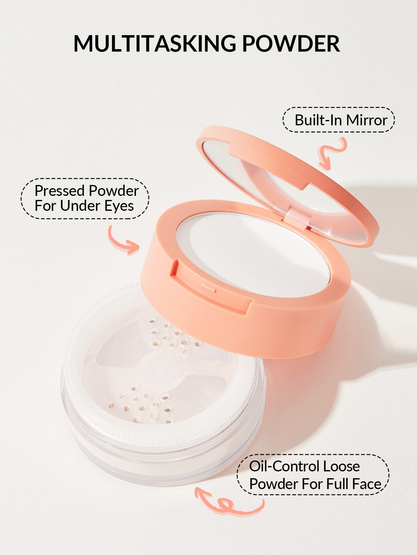 SHEGLAM Insta-Ready Face & Under Eye Setting Powder Duo - Transculent - Negative Apparel