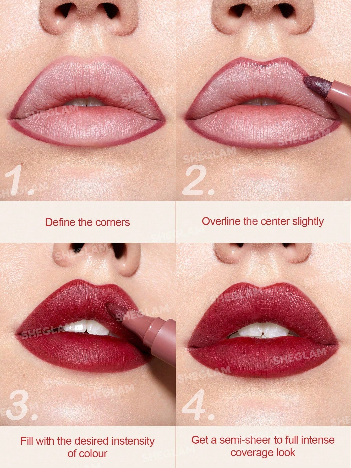 SHEGLAM Love Stained Lip Tint Marker - Negative Apparel