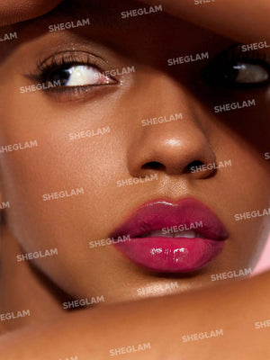 SHEGLAM Mirror Kiss High - Shine Lipstick - High Gloss Shine Glitter Lipstick - Negative Apparel