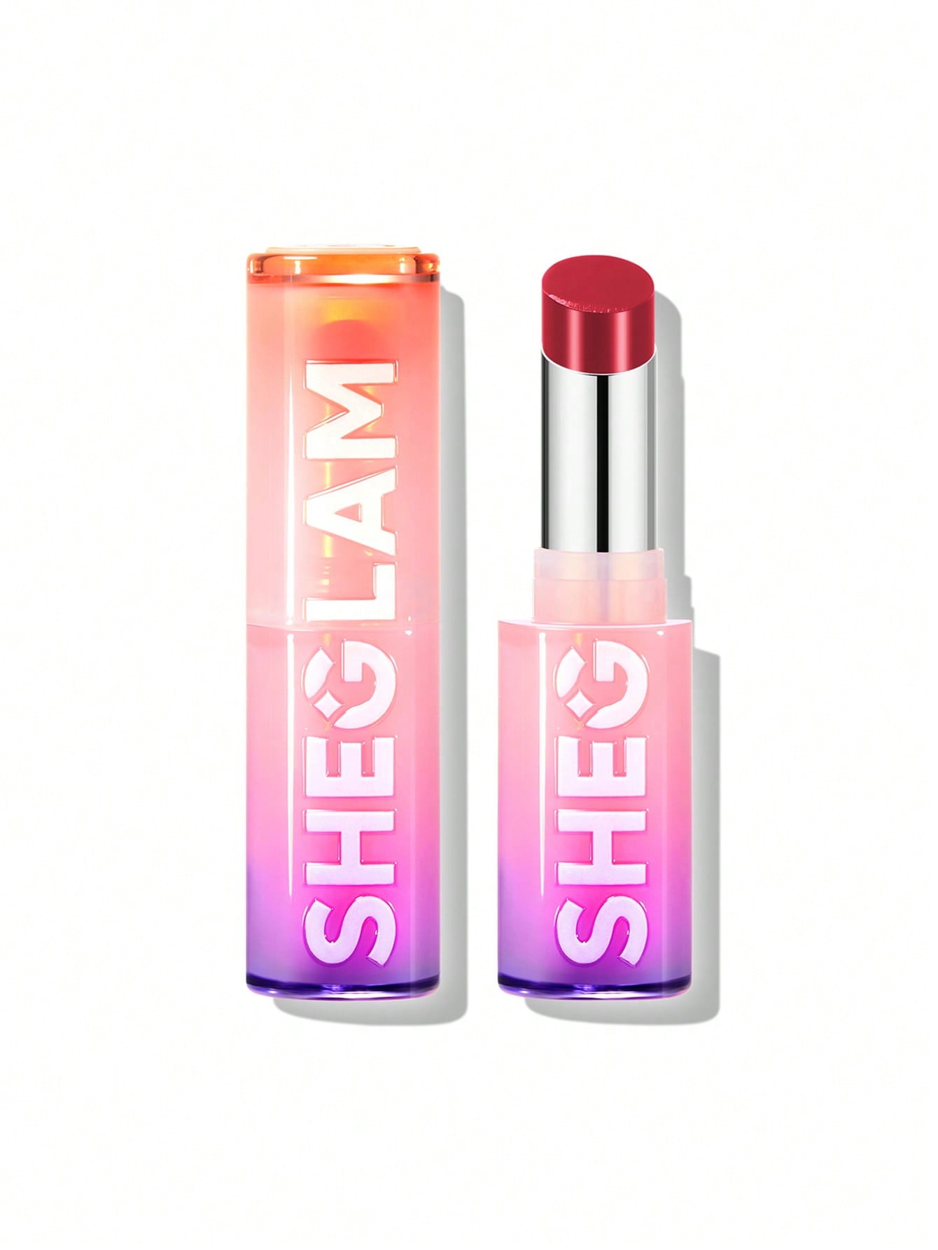 SHEGLAM Mirror Kiss High - Shine Lipstick - High Gloss Shine Glitter Lipstick - Negative Apparel