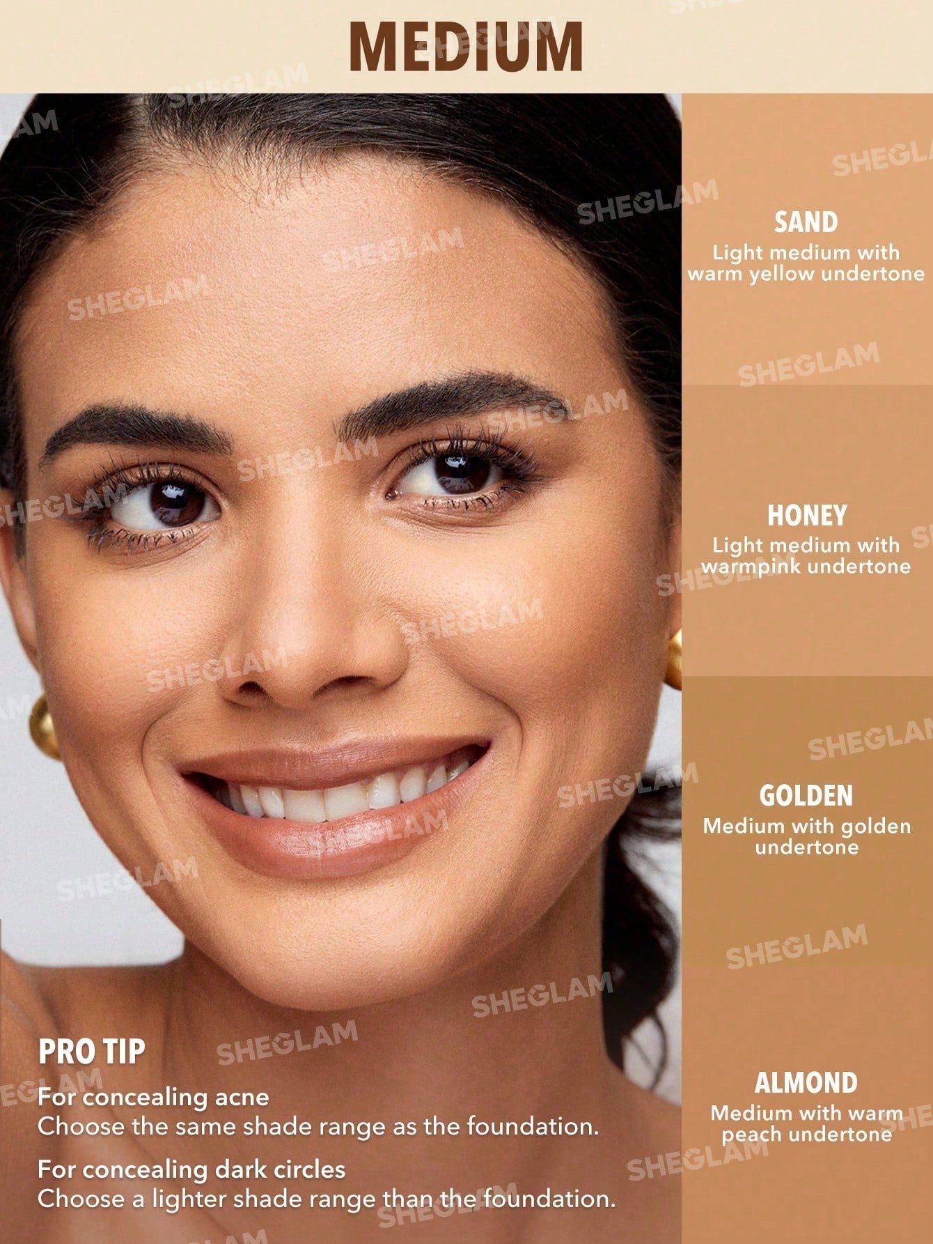 SHEGLAM Perfect Skin High Coverage Concealer - Negative Apparel