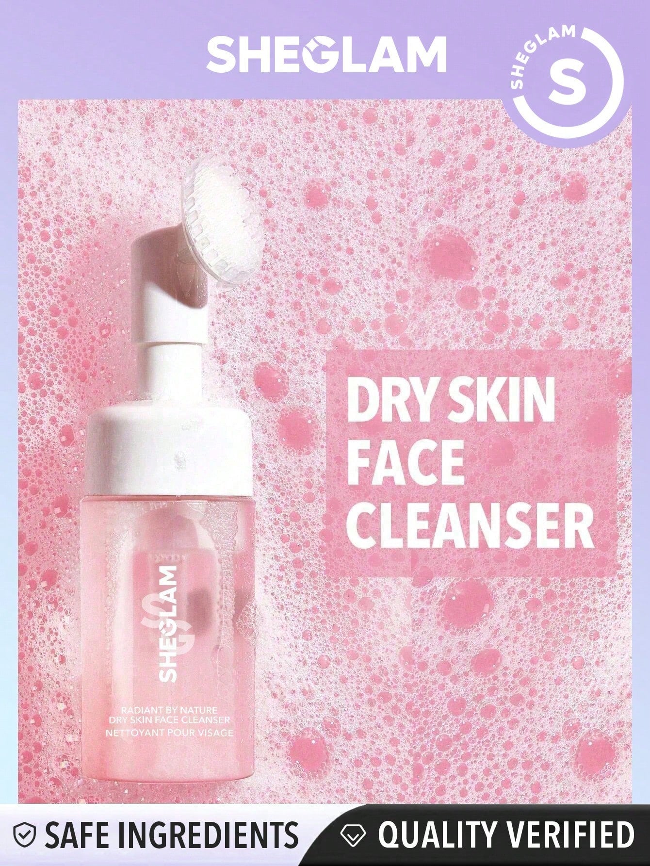 SHEGLAM Radiant By Nature Oily Skin Face Cleanser 100ml Hydrating Gentle Daily Facial Wash Liquid To Foam - Negative Apparel