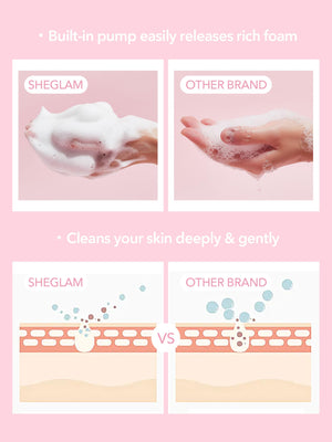 SHEGLAM Radiant By Nature Oily Skin Face Cleanser 100ml Hydrating Gentle Daily Facial Wash Liquid To Foam - Negative Apparel