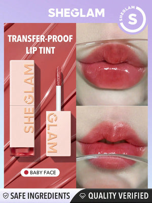 SHEGLAM Take A Hint Lip Tint- Color Changing Long Lasting Lip Gloss High Gloss Finish All Day Non-Sticky Moisturizing Lip Stain For Dry Lips - Negative Apparel