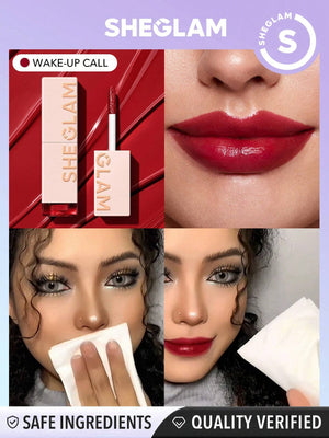 SHEGLAM Take A Hint Lip Tint- Color Changing Long Lasting Lip Gloss High Gloss Finish All Day Non-Sticky Moisturizing Lip Stain For Dry Lips - Negative Apparel