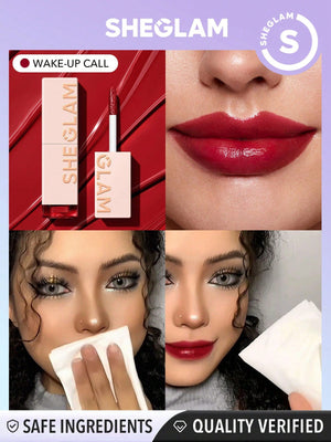 SHEGLAM Take A Hint Lip Tint- Color Changing Long Lasting Lip Gloss High Gloss Finish All Day Non-Sticky Moisturizing Lip Stain For Dry Lips - Negative Apparel