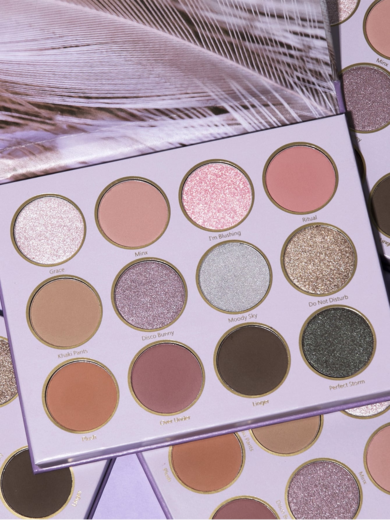 SHEGLAM Violet Vision Palette 12-Clolor Matte Shimmer Eyeshadow Palette - Negative Apparel