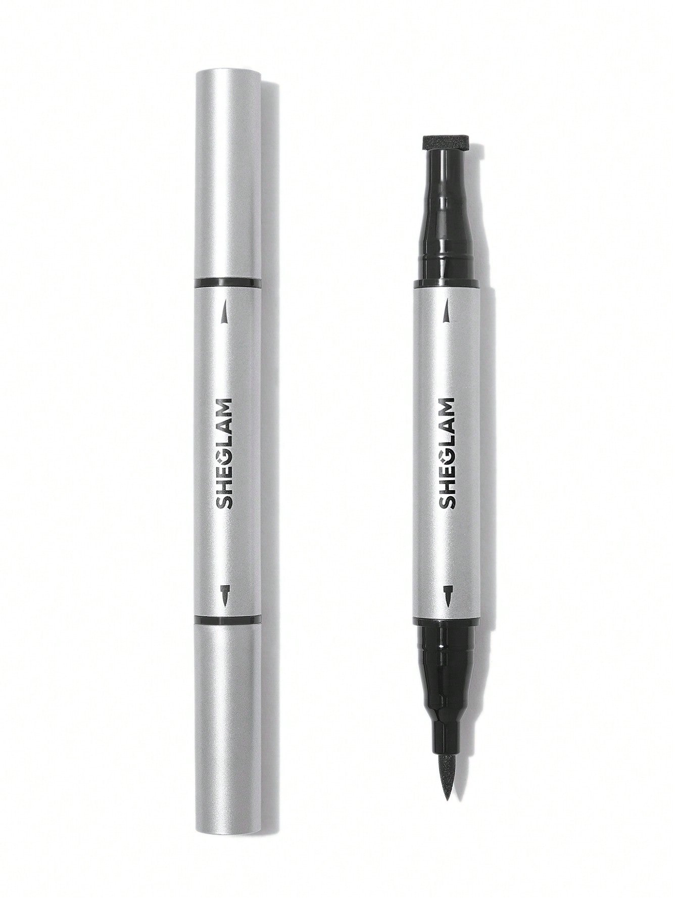 SHEGLAM Wing It Waterproof Liner Duo - Black 2 In 1 Waterproof Liquid Eyeliner - Negative Apparel