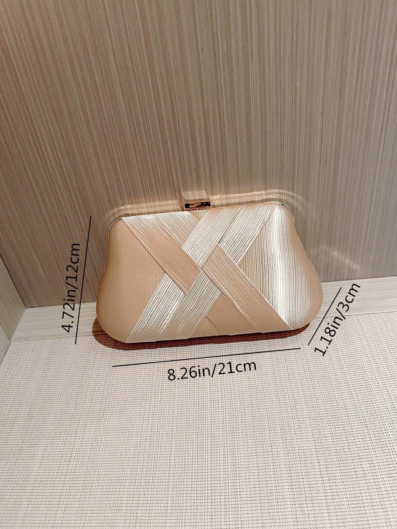 SHEIN Glitter Bling,Shiny Glamorous,Elegant Clutch Box - Negative Apparel