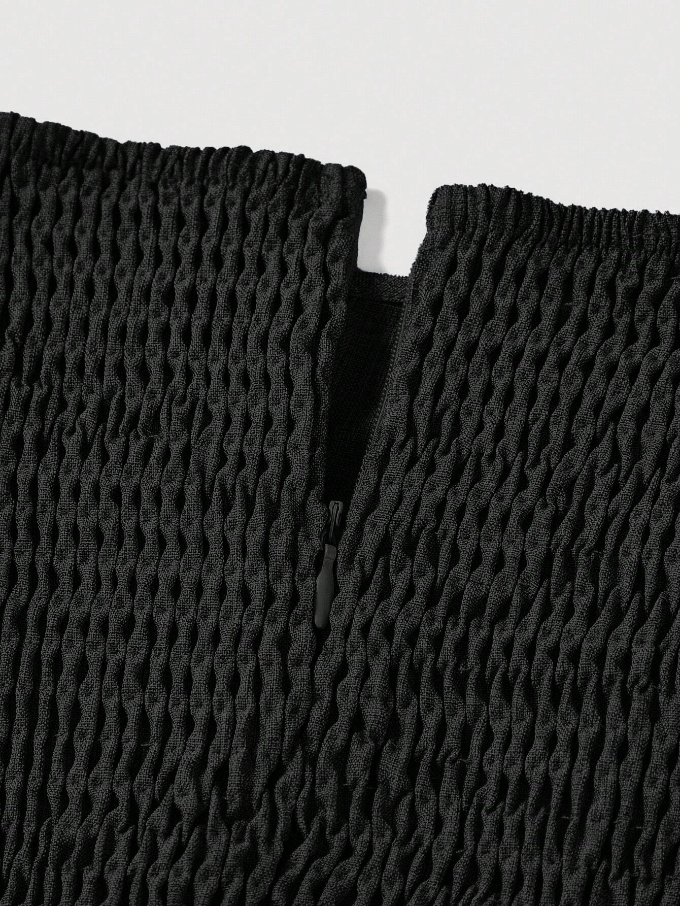 SHEIN MOD Ladies' Solid Color Square Neck Sleeveless Dress FD - Negative Apparel