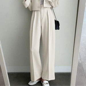Short Blazer Suit Set for Women Including Pants - Negative Apparel