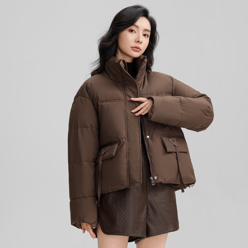 [ ] Short Stand Collar Puffer Jacket ★大人気★ Stand Collar Puffer Jacket – FADFIX.