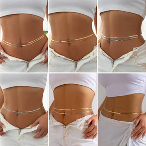 Simple three - layer women's body chain - Negative Apparel