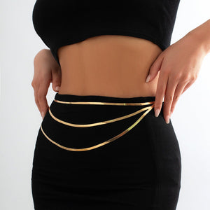 Simple three - layer women's body chain - Negative Apparel