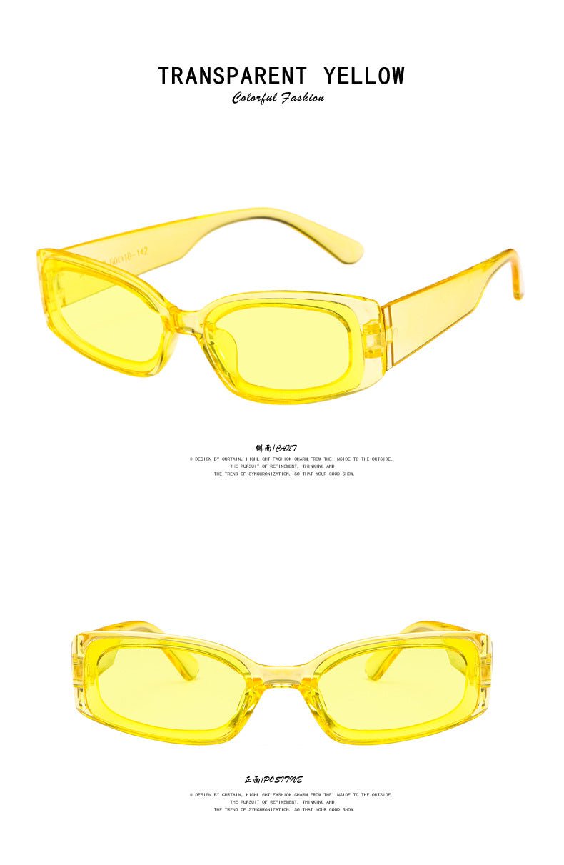 Small frame sunglasses simple square 2025 new sunglasses FD - Negative Apparel
