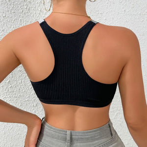 Small vest underwear short style navel - baring bra - Negative Apparel