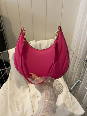 Solid Color Versatile Shoulder Bag For Women - Negative Apparel