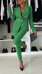 Solid color versatile suit independent fashion with casual pocket - Negative Apparel