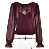 “Spice Edge” Pleated Chiffon Strap Top – Spring/Summer 2025 Street Luxe - Negative Apparel
