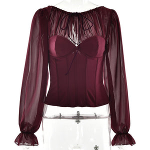 “Spice Edge” Pleated Chiffon Strap Top – Spring/Summer 2025 Street Luxe - Negative Apparel