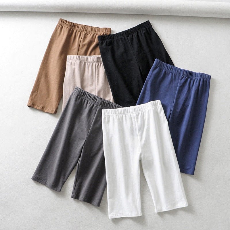Sports fitness tight five - point solid color shorts running pants - Negative Apparel