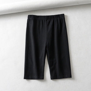 Sports fitness tight five - point solid color shorts running pants - Negative Apparel
