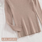 Spring and summer knitted sling vest women's French chic semi - turtleneck bottoming shirt and slim - fitting sleeveless top - Negative Apparel