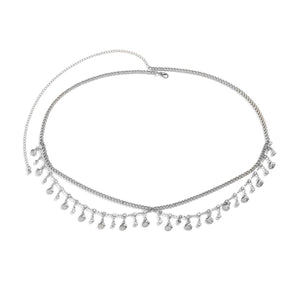 Star pendant waist ornaments multi - layer tassel waist chain - Negative Apparel