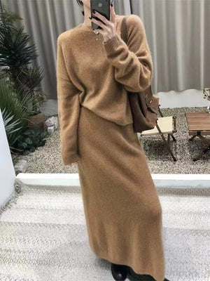 Straight skirt + sweater two - piece set - Negative Apparel