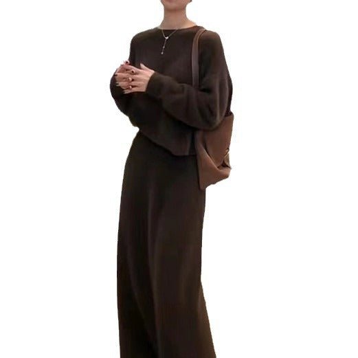 Straight skirt + sweater two - piece set - Negative Apparel