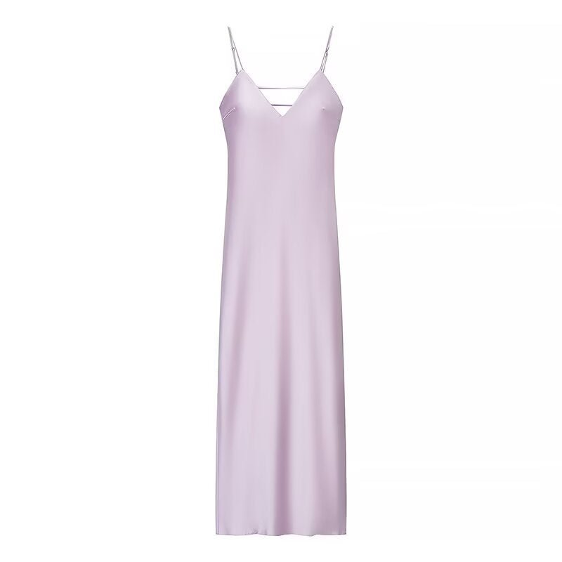 💛 Street Style High Waist Suspender Dress for Women | Solid Color Summer Midi Dress – Polyester | Part No. CY61336 - Negative Apparel